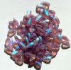 50 5x10mm Transparent Matte Light Amethyst AB Drop Beads